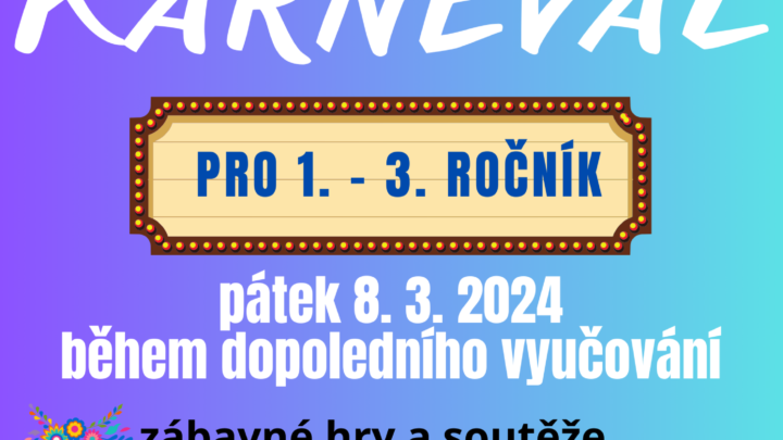 Karneval pro 1. až 3. třídy