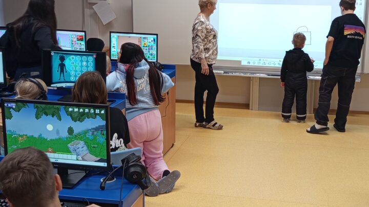 Setkání dětí ZŠ a MŠ s počítači