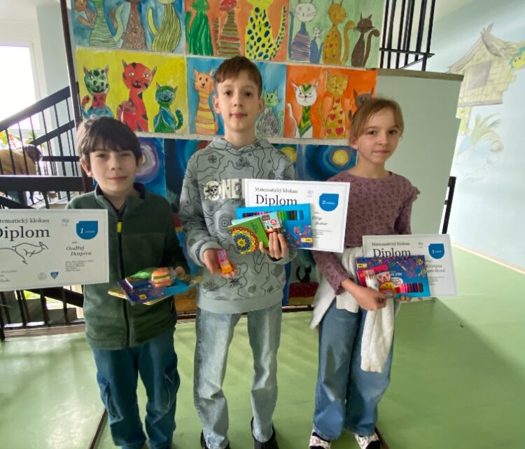 Naši nejmladší krotili Matematického klokana